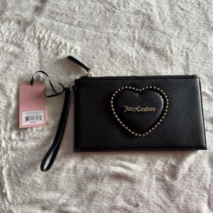 Juicy Couture Black Heart Wristlet